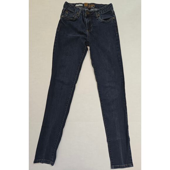 Kut from the Kloth Jeans Size 2 Lucille Skinny Dark Wash Women's Blue Denim - Picture 1 of 6